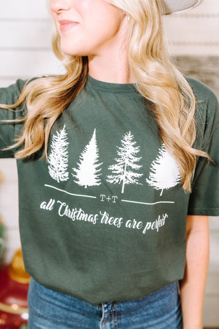All Christmas Trees are Perfect Pine Tee - Tucked & Threaded