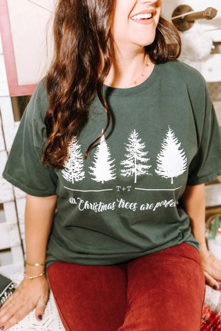 All Christmas Trees are Perfect Pine Tee - Tucked & Threaded
