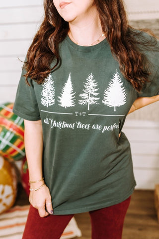 All Christmas Trees are Perfect Pine Tee - Tucked & Threaded