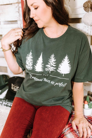 All Christmas Trees are Perfect Pine Tee - Tucked & Threaded