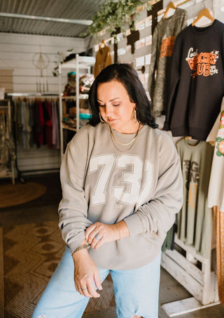 Area Code 731 Collegiate Midweight Sweatshirt | Tucked & Threaded - Tucked & Threaded