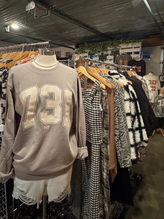 Area Code 731 Collegiate Midweight Sweatshirt | Tucked & Threaded - Tucked & Threaded