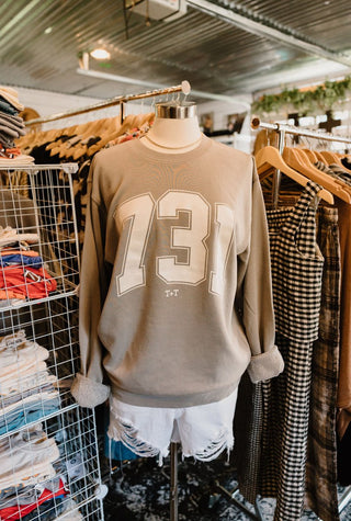 Area Code 731 Collegiate Midweight Sweatshirt | Tucked & Threaded - Tucked & Threaded