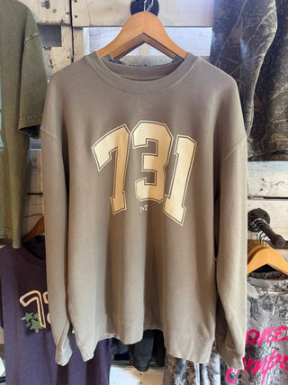 Area Code 731 Collegiate Midweight Sweatshirt | Tucked & Threaded - Tucked & Threaded