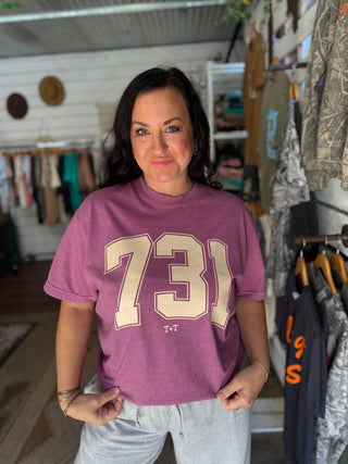 Area Code 731 Unisex Berry Tee | Tucked & Threaded - Tucked & Threaded