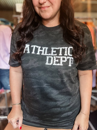 Athletic Dept. Black Camo Tee - Tucked & Threaded