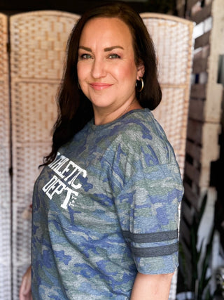 Athletic Dept. Vintage Smoke Camo Jersey Tee - Tucked & Threaded