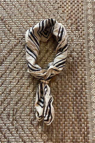 Bandana + Wooden Ring - Tucked & Threaded