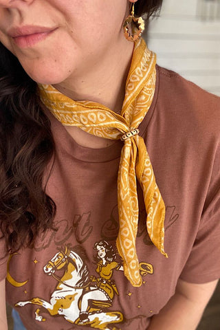 Bandana + Wooden Ring - Tucked & Threaded