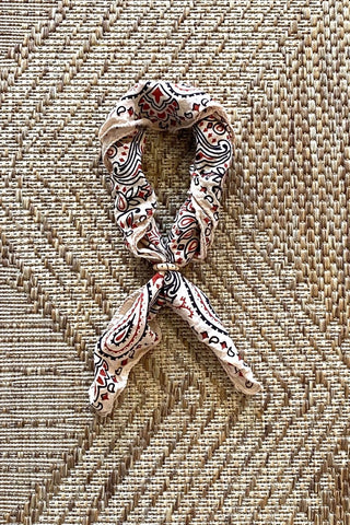 Bandana + Wooden Ring - Tucked & Threaded