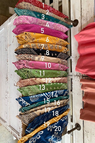 Bandana + Wooden Ring - Tucked & Threaded
