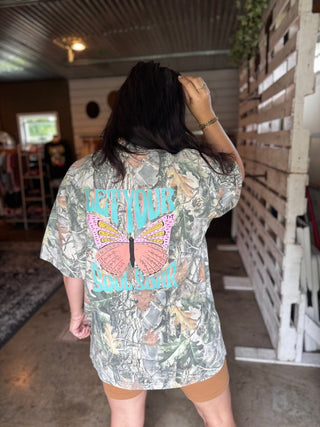 Butterfly Camouflage Unisex Tee - Tucked & Threaded