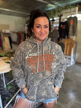 Camo Game Day Graphic Hoodie | Local Bleacher Club - Tucked & Threaded