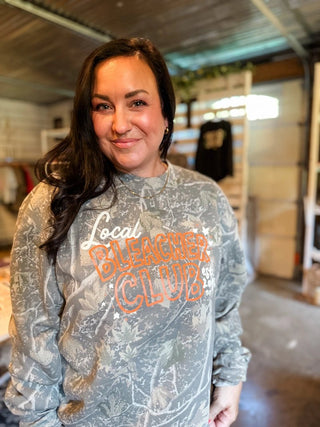 Camo Game Day Graphic Sweatshirt | Local Bleacher Club - Tucked & Threaded