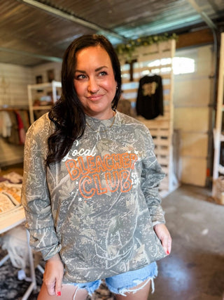 Camo Game Day Graphic Sweatshirt | Local Bleacher Club - Tucked & Threaded