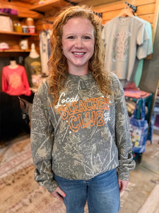 Camo Game Day Graphic Sweatshirt | Local Bleacher Club - Tucked & Threaded