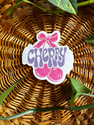 Cherry on Top Sticker - Tucked & Threaded