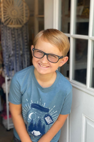 Collect Moments Heather Slate Child Tee - Tucked & Threaded