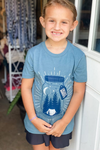 Collect Moments Heather Slate Child Tee - Tucked & Threaded