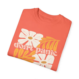 Don't Panic, Just Pray Bright Salmon Tee - Tucked & Threaded
