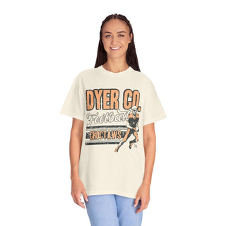 Dyer County Choctaws Football Ivory Tee - Tucked & Threaded