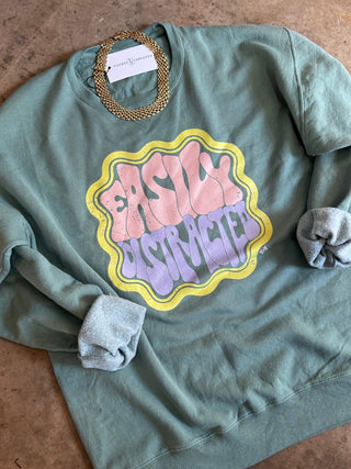 Easily Distracted Unisex Crewneck Sweatshirt - Tucked & Threaded