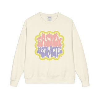Easily Distracted Unisex Crewneck Sweatshirt - Tucked & Threaded