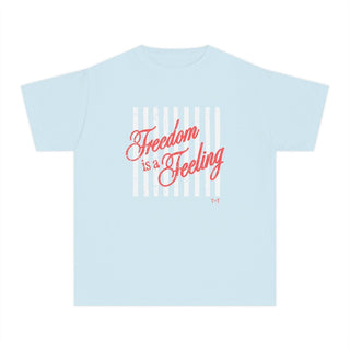Freedom is a Feeling Chambray Youth Tee - Tucked & Threaded
