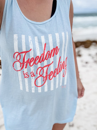 Freedom is a Feeling Unisex Tank - Tucked & Threaded