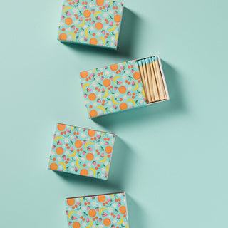 Fruit Salad Matchbox with Colorful Matchsticks - Tucked & Threaded