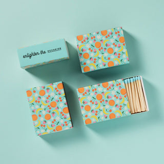 Fruit Salad Matchbox with Colorful Matchsticks - Tucked & Threaded