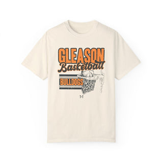 Gleason Bulldogs Basketball Ivory Tee - Tucked & Threaded