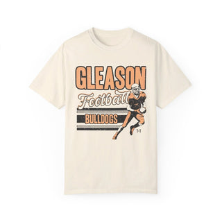 Gleason Bulldogs Football Ivory Tee - Tucked & Threaded