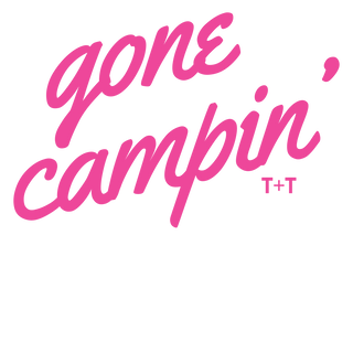 Gone Campin' Hunter Green Drapey Tee - Tucked & Threaded