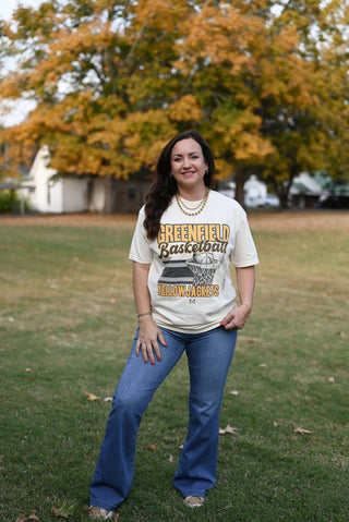 Greenfield Jackets Basketball Ivory Tee - Tucked & Threaded