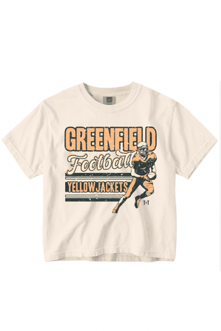 Greenfield Jackets Football Ivory Tee - Tucked & Threaded