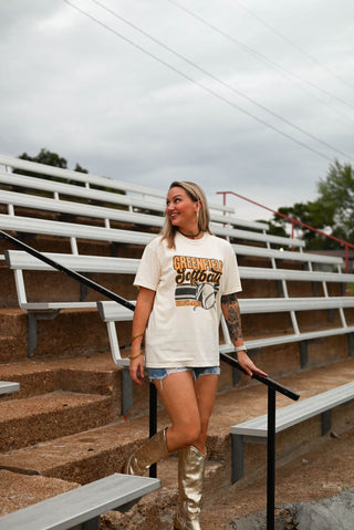 Greenfield Jackets Softball Ivory Tee - Tucked & Threaded