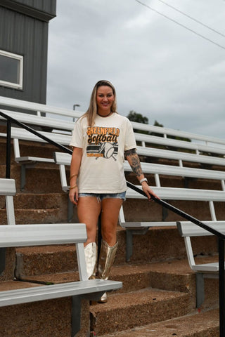 Greenfield Jackets Softball Ivory Tee - Tucked & Threaded
