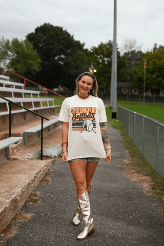 Greenfield Jackets Softball Ivory Tee - Tucked & Threaded
