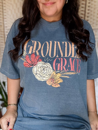 Grounded in Grace Midweight Faded Tee (Wholesale) - Tucked & Threaded
