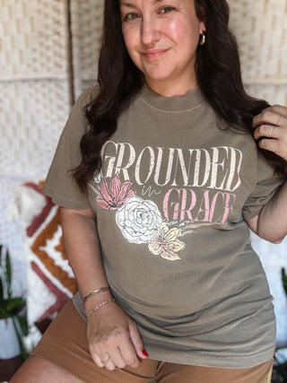 Grounded in Grace Midweight Faded Tee (Wholesale) - Tucked & Threaded