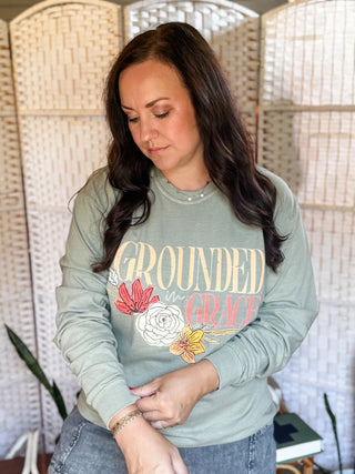 Grounded in Grace Unisex Long-Sleeve Tee - Tucked & Threaded