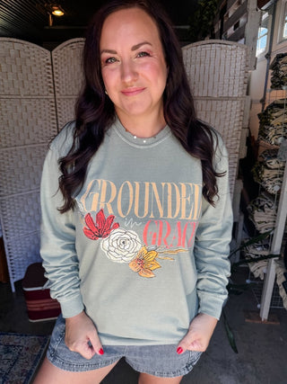 Grounded in Grace Unisex Long-Sleeve Tee - Tucked & Threaded