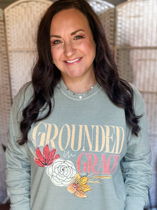 Grounded in Grace Unisex Long-Sleeve Tee - Tucked & Threaded