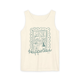 Grow Your Own Happiness Unisex Tank - Tucked & Threaded
