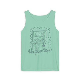 Grow Your Own Happiness Unisex Tank - Tucked & Threaded