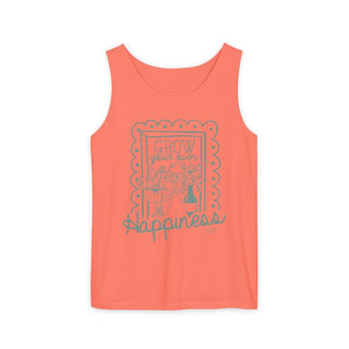 Grow Your Own Happiness Unisex Tank - Tucked & Threaded