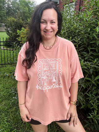 Grow Your Own Happiness Urban Heavy Tee - Tucked & Threaded