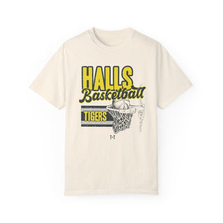 Halls Tigers Basketball Ivory Tee - Tucked & Threaded