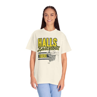 Halls Tigers Basketball Ivory Tee - Tucked & Threaded